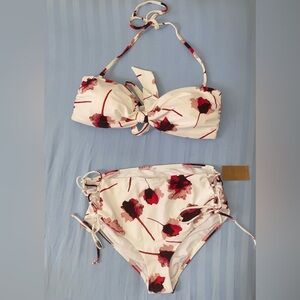 RACHEL Rachel Roy White and Pink Bikini